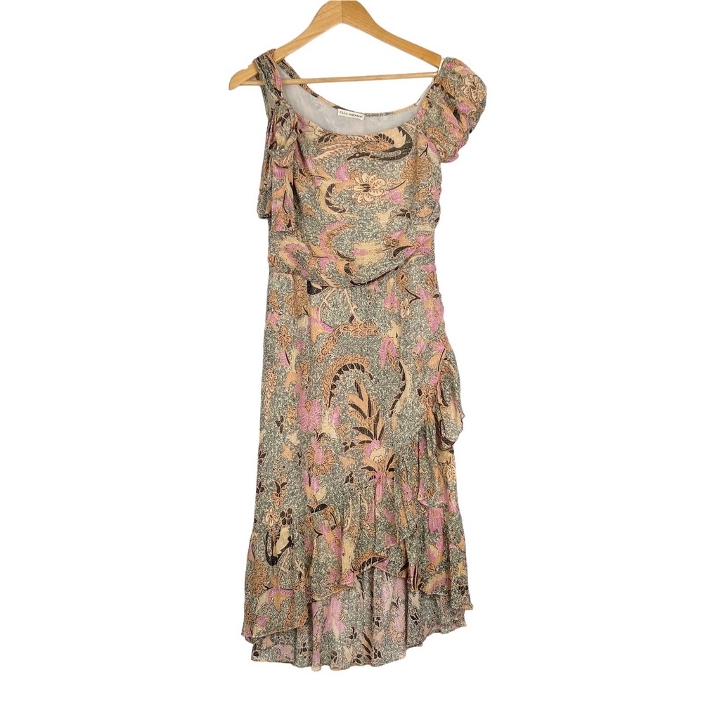 Ulla Johnson Uma Birds of Paradise Midi Floral Dress Size 6